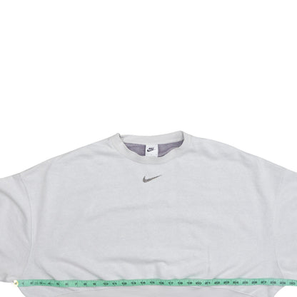 Womens UK Size M Nike White Pullover Sweatshirt