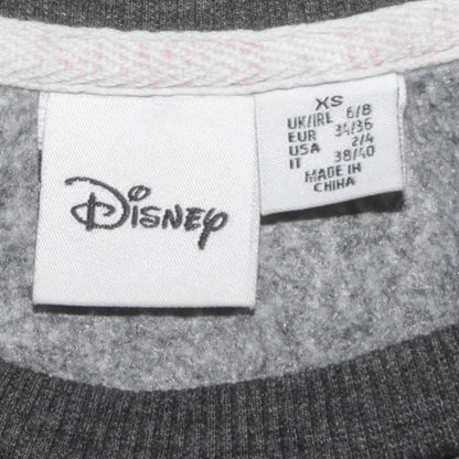 Womens UK Size XS Disney Grey Pullover Sweatshirt