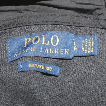 Mens UK Size L Polo Ralph Lauren Black Full Zip Hoodie