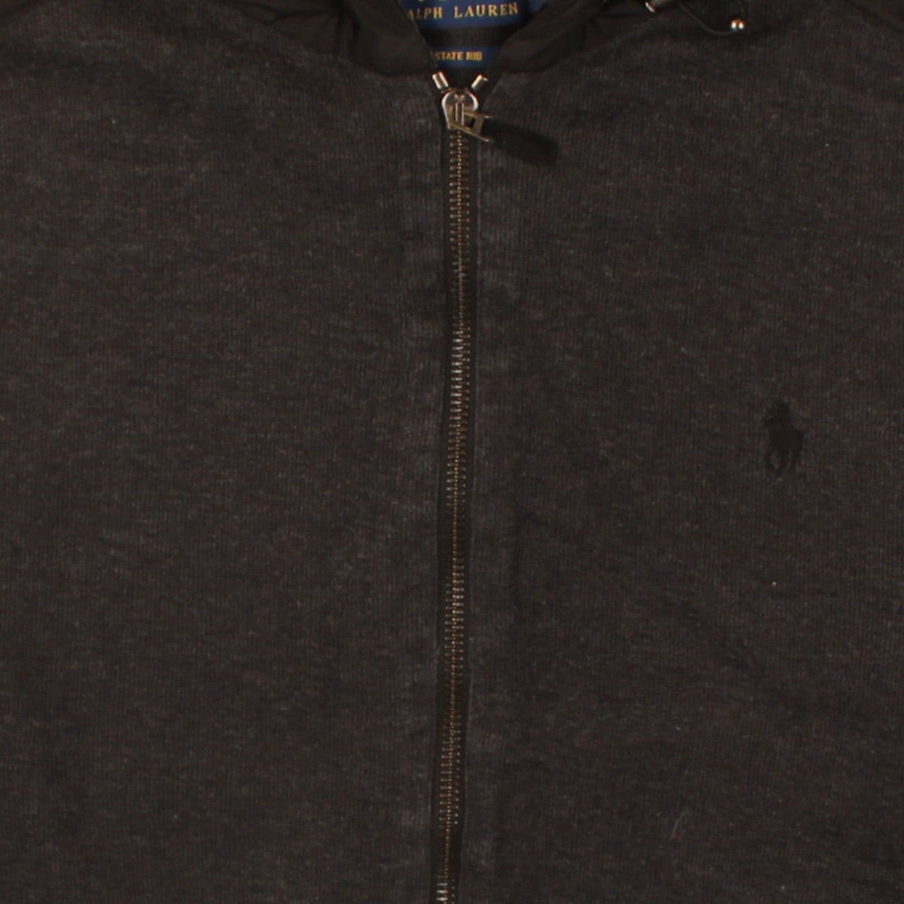 Mens UK Size L Polo Ralph Lauren Black Full Zip Hoodie