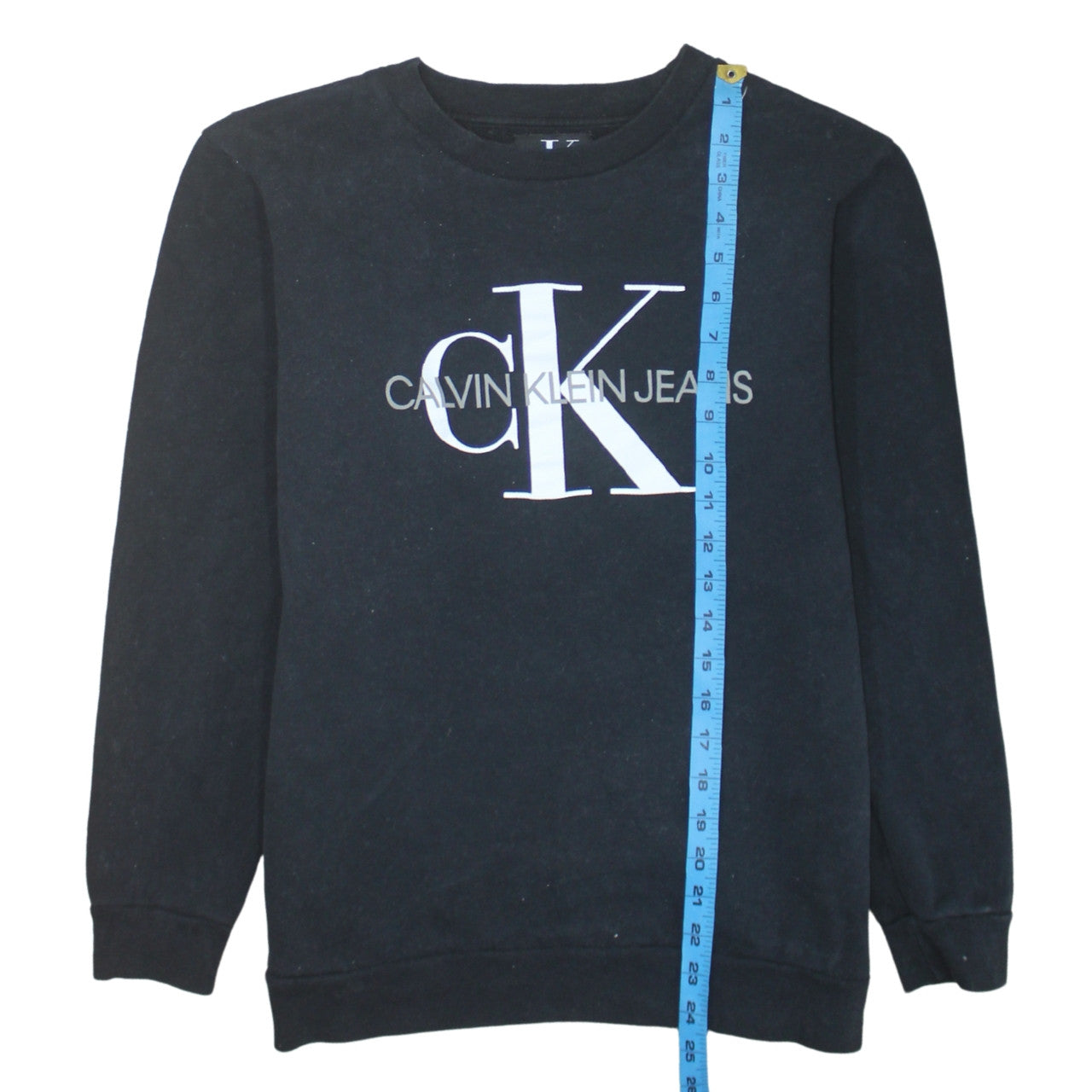 Mens UK Size S Calvin Klein Jeans Black Pullover Sweatshirt