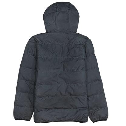 Adidas Boys Black Hooded Puffer Jacket Size 14 Years Winter Coat