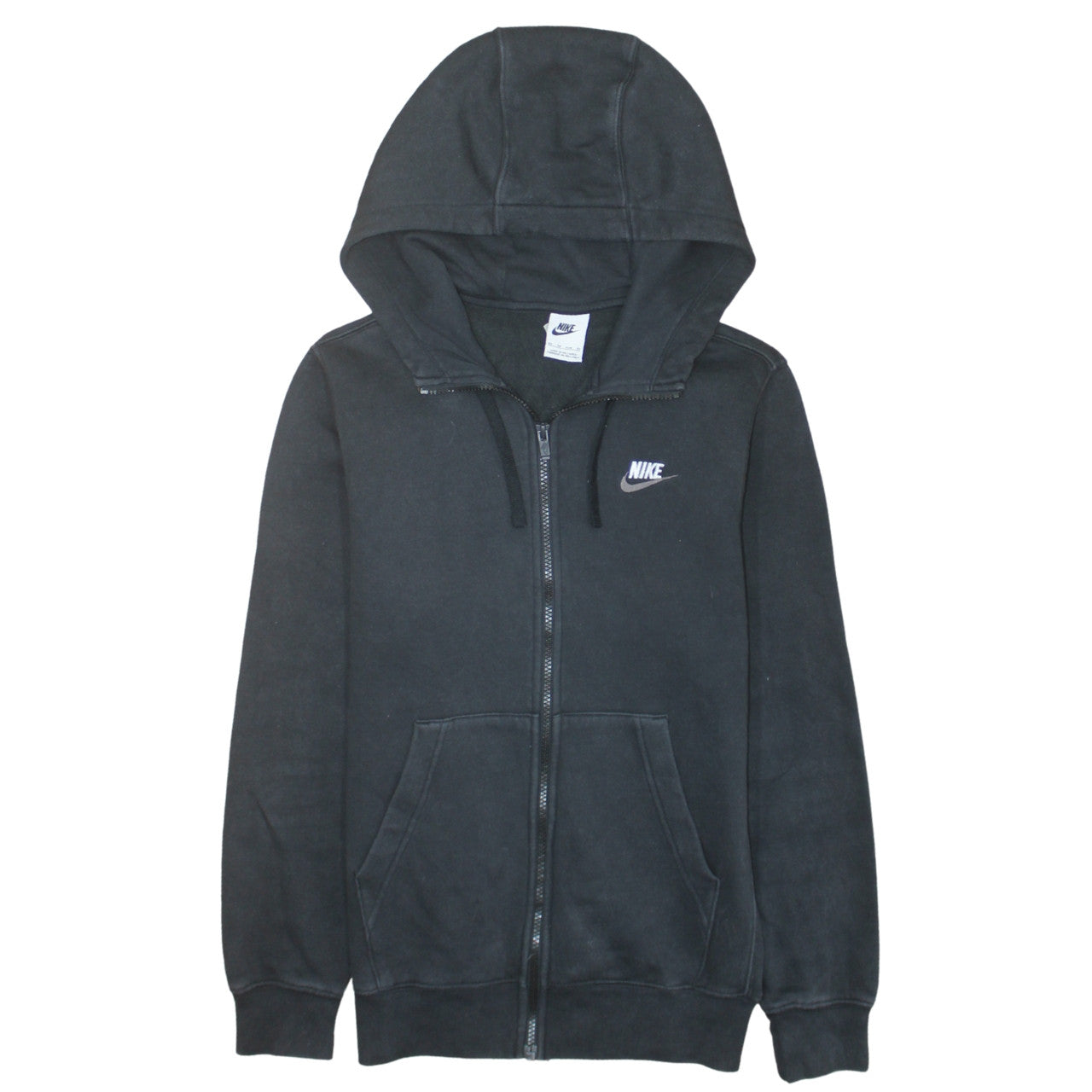 Mens UK Size XS Nike Black Full Zip Hoodie