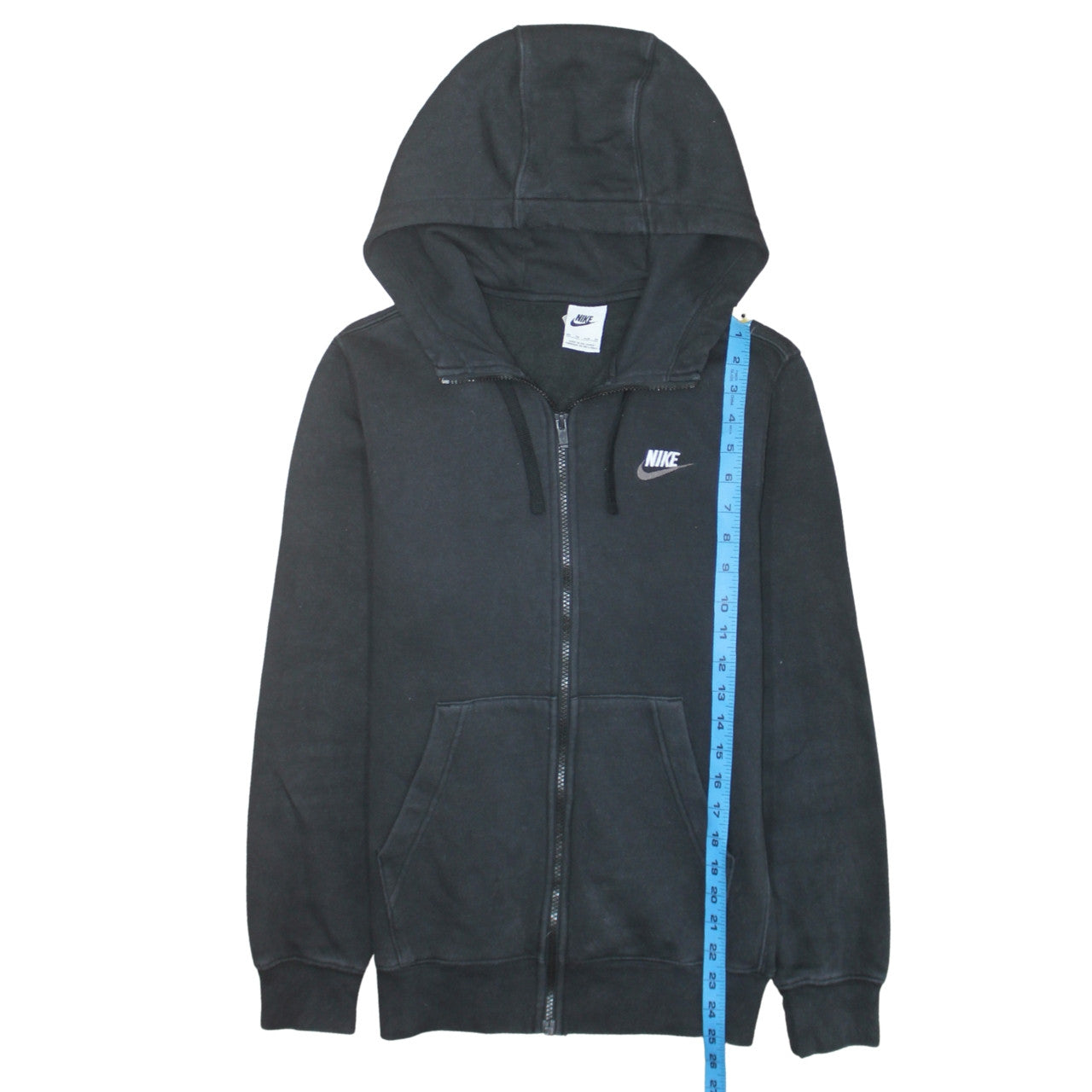 Mens UK Size XS Nike Black Full Zip Hoodie