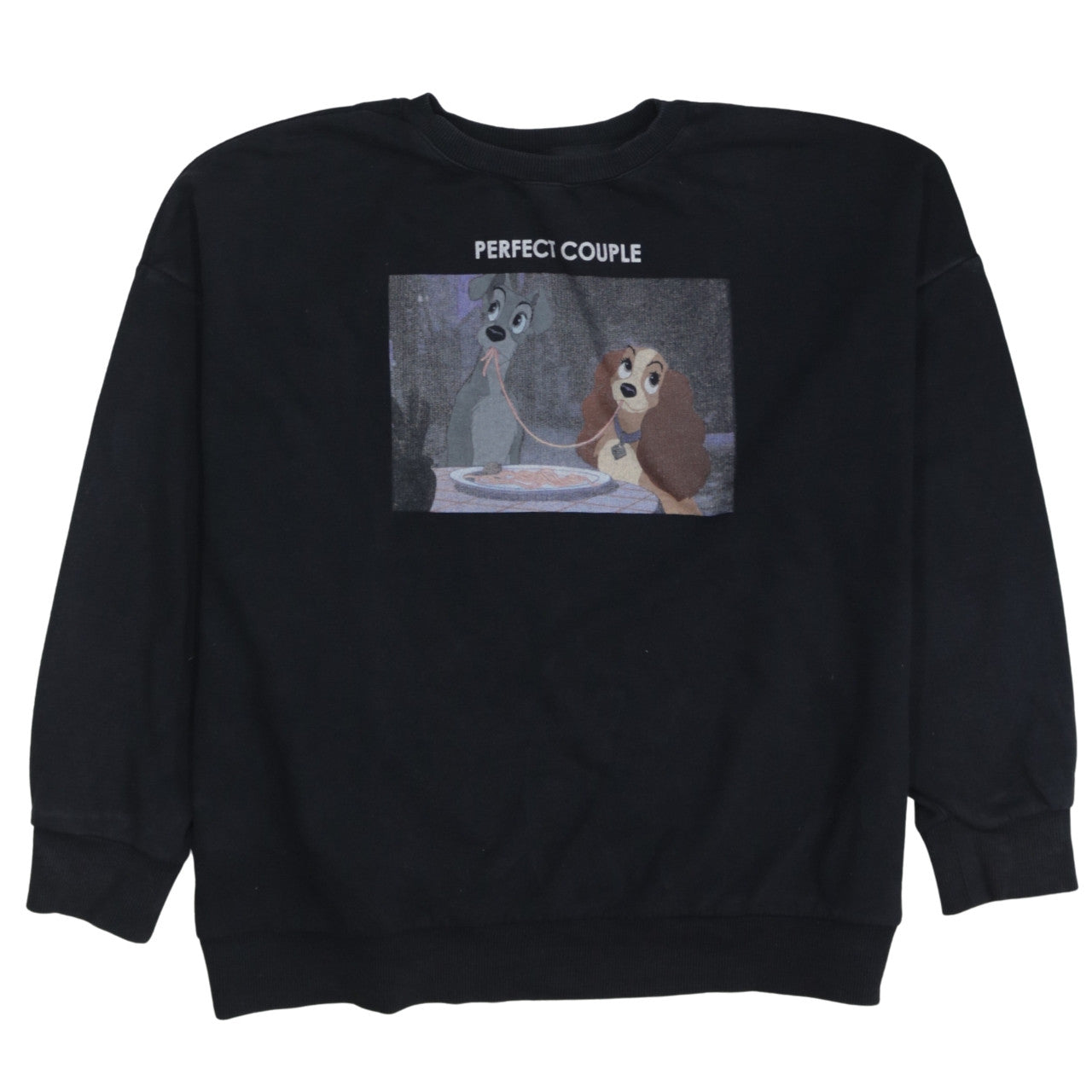 Womens UK Size L Disney Black Pullover Sweatshirt