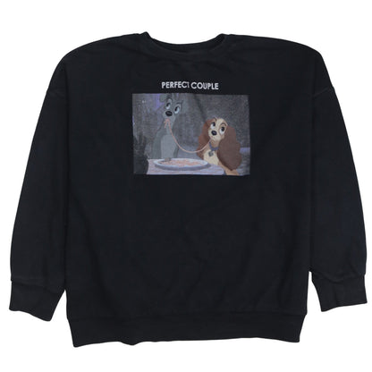 Womens UK Size L Disney Black Pullover Sweatshirt