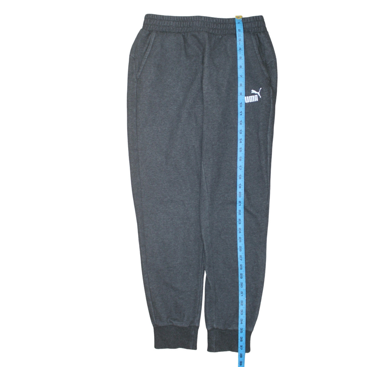 Mens UK Size S PUMA Regular Fit Jogger Grey Trousers