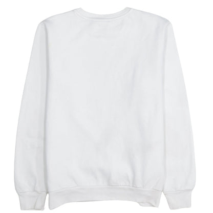 Adidas Boys White Crew Neck Graphic Sweatshirt Size 13-14 Years L