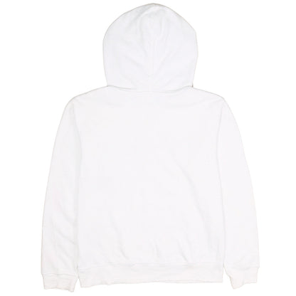 Champion Boys White Pullover Hoodie Size L Embroidered Logo Cotton Blend