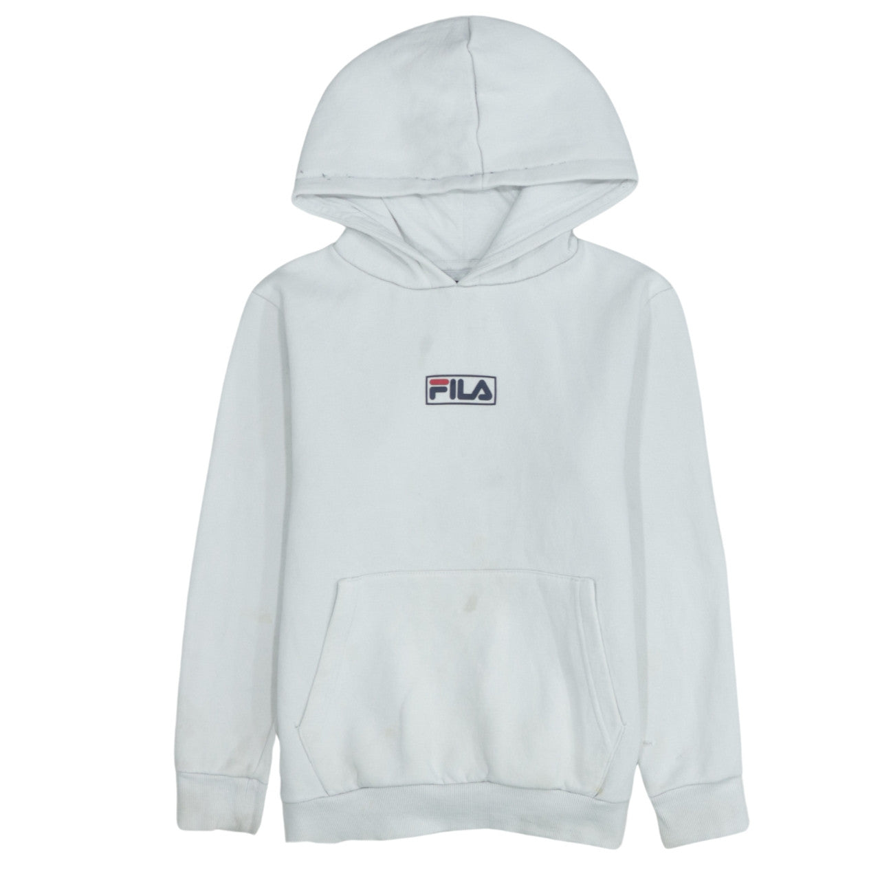 Boys UK Size 13-14 Years FILA White Pullover Hoodie
