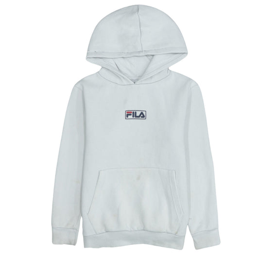 Boys UK Size 13-14 Years FILA White Pullover Hoodie