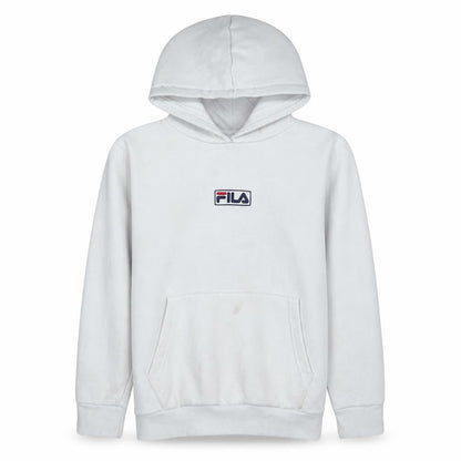 Boys UK Size 13-14 Years FILA White Pullover Hoodie