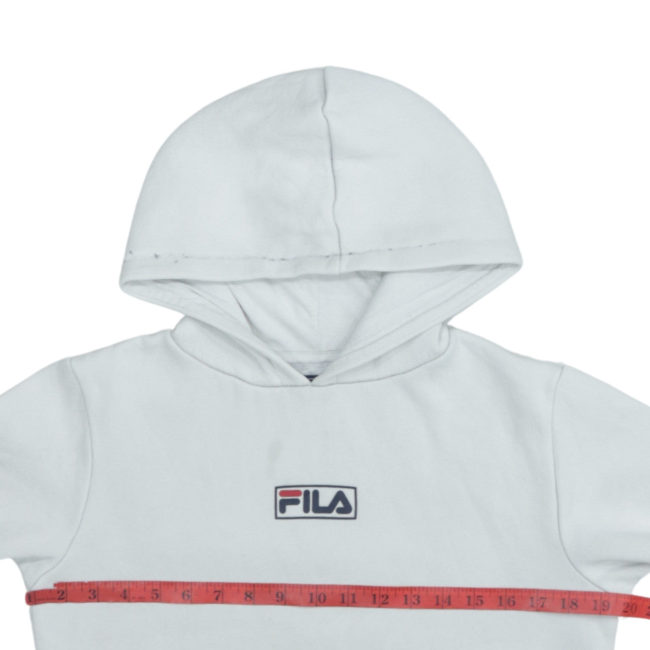 Boys UK Size 13-14 Years FILA White Pullover Hoodie