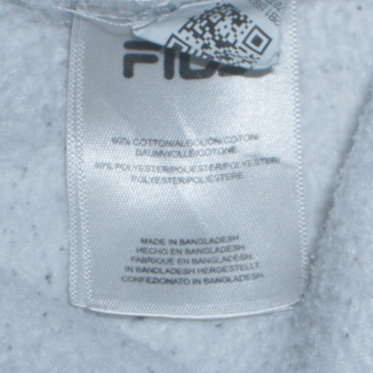 Boys UK Size 13-14 Years FILA White Pullover Hoodie