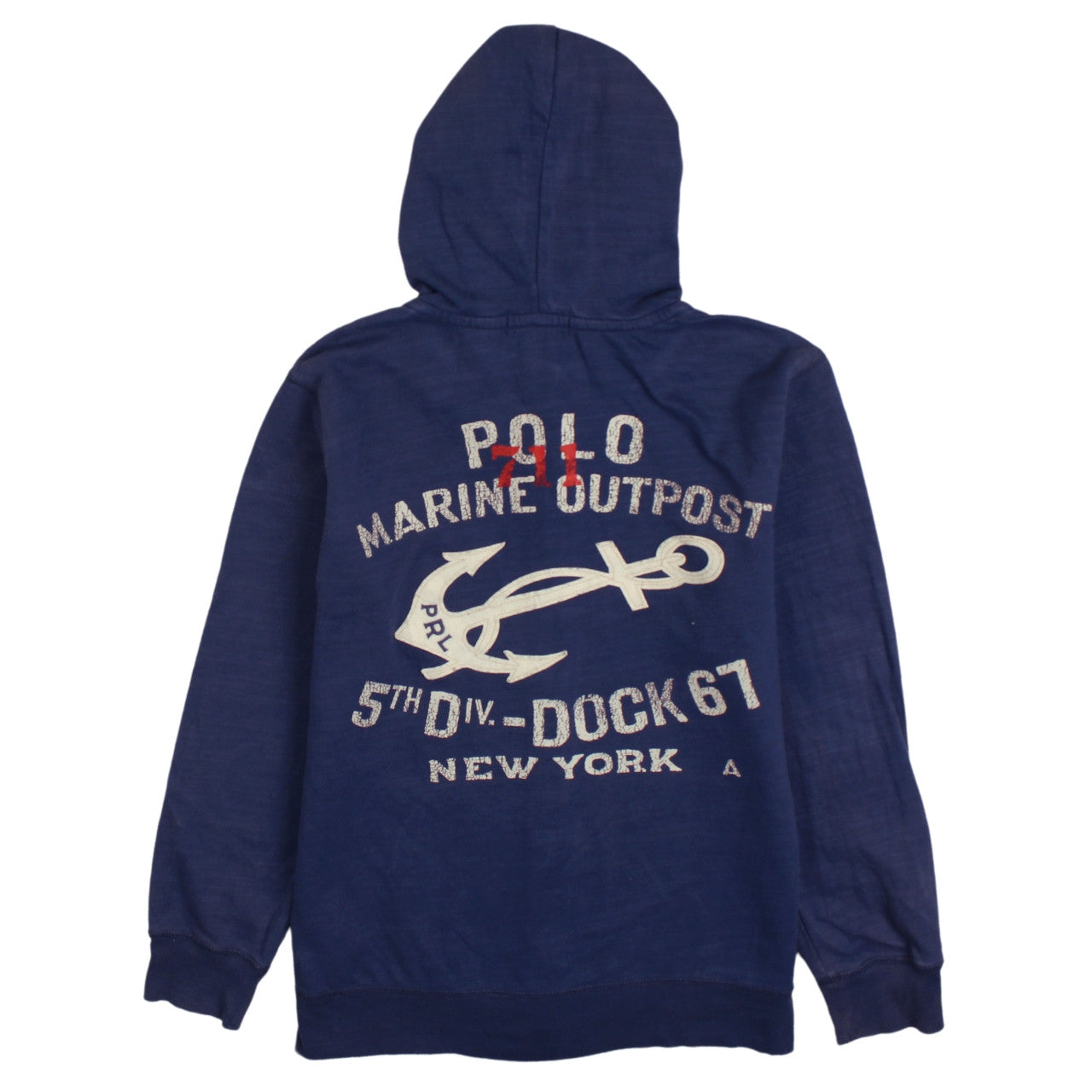 Teens UK Size M Ralph Lauren Blue Full Zip Hoodie