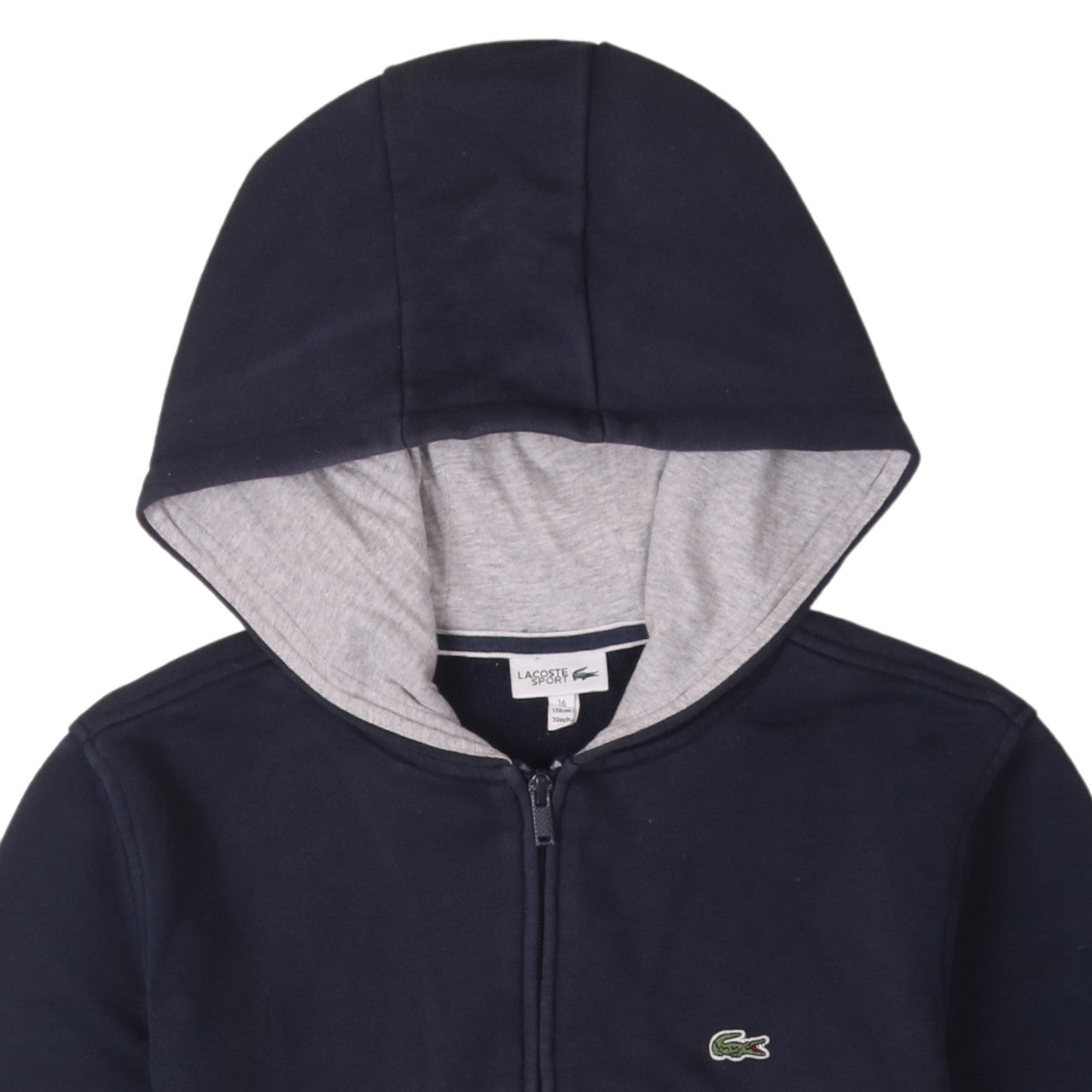 Boys UK Size 16 Years Lacoste Sport Blue Full Zip Hoodie
