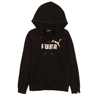 Womens UK Size 8 PUMA Black Full Zip Hoodie