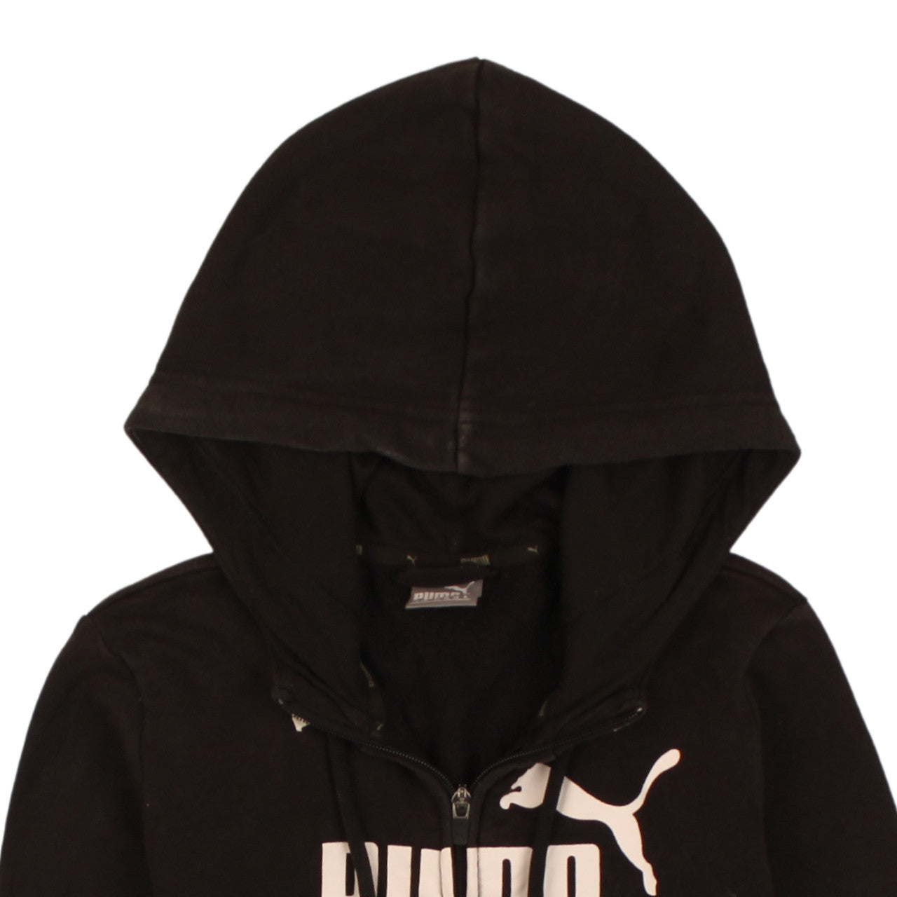 Womens UK Size 8 PUMA Black Full Zip Hoodie