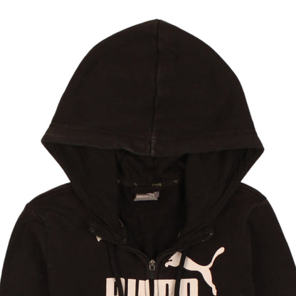 Womens UK Size 8 PUMA Black Full Zip Hoodie