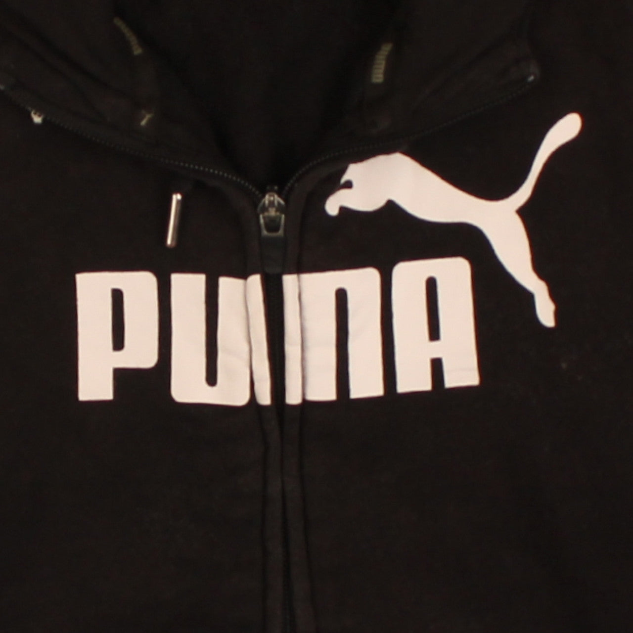 Womens UK Size 8 PUMA Black Full Zip Hoodie