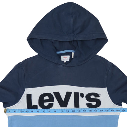 Mens UK Size S Levi's Blue Pullover Hoodie