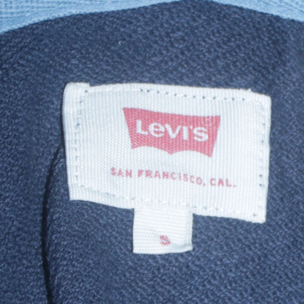 Mens UK Size S Levi's Blue Pullover Hoodie