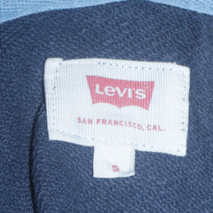 Mens UK Size S Levi's Blue Pullover Hoodie