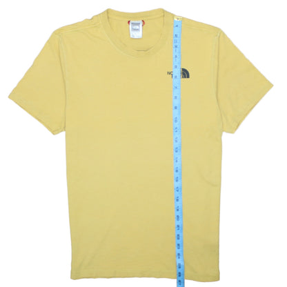 The North Face Men's Yellow Graphic Logo Crew Neck T-Shirt Size S