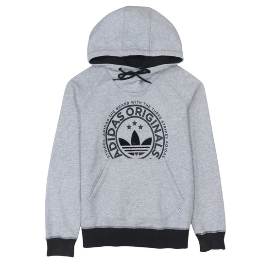 Womens UK Size 12 adidas Grey Pullover Hoodie
