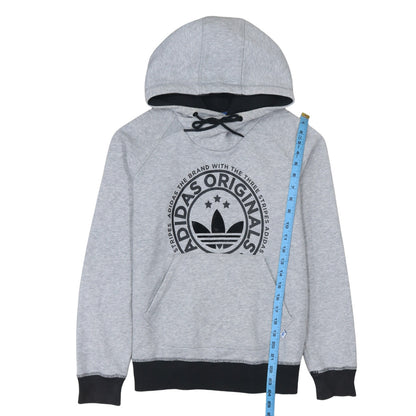 Womens UK Size 12 adidas Grey Pullover Hoodie