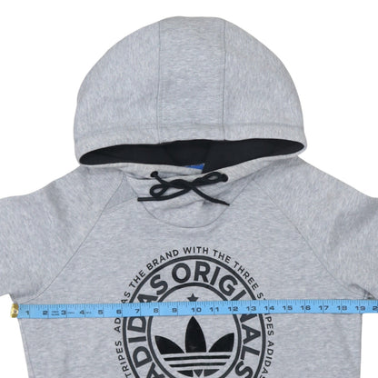 Womens UK Size 12 adidas Grey Pullover Hoodie