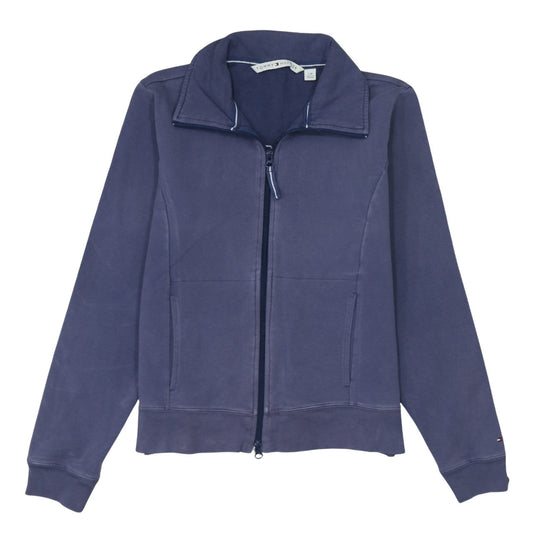 Womens UK Size L Tommy Hilfiger Blue Full Zip Sweatshirt