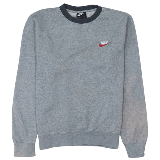 Mens UK Size S Nike Grey Pullover Sweatshirt