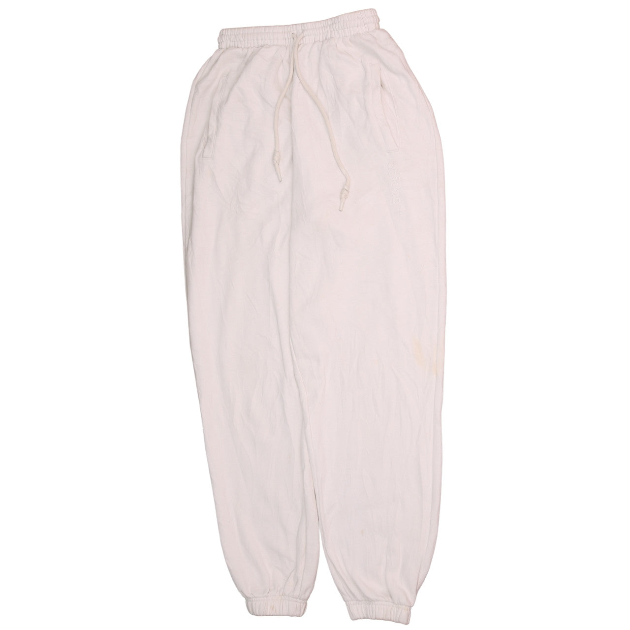 Womens UK Size 6 adidas Regular Fit Jogger White Trousers