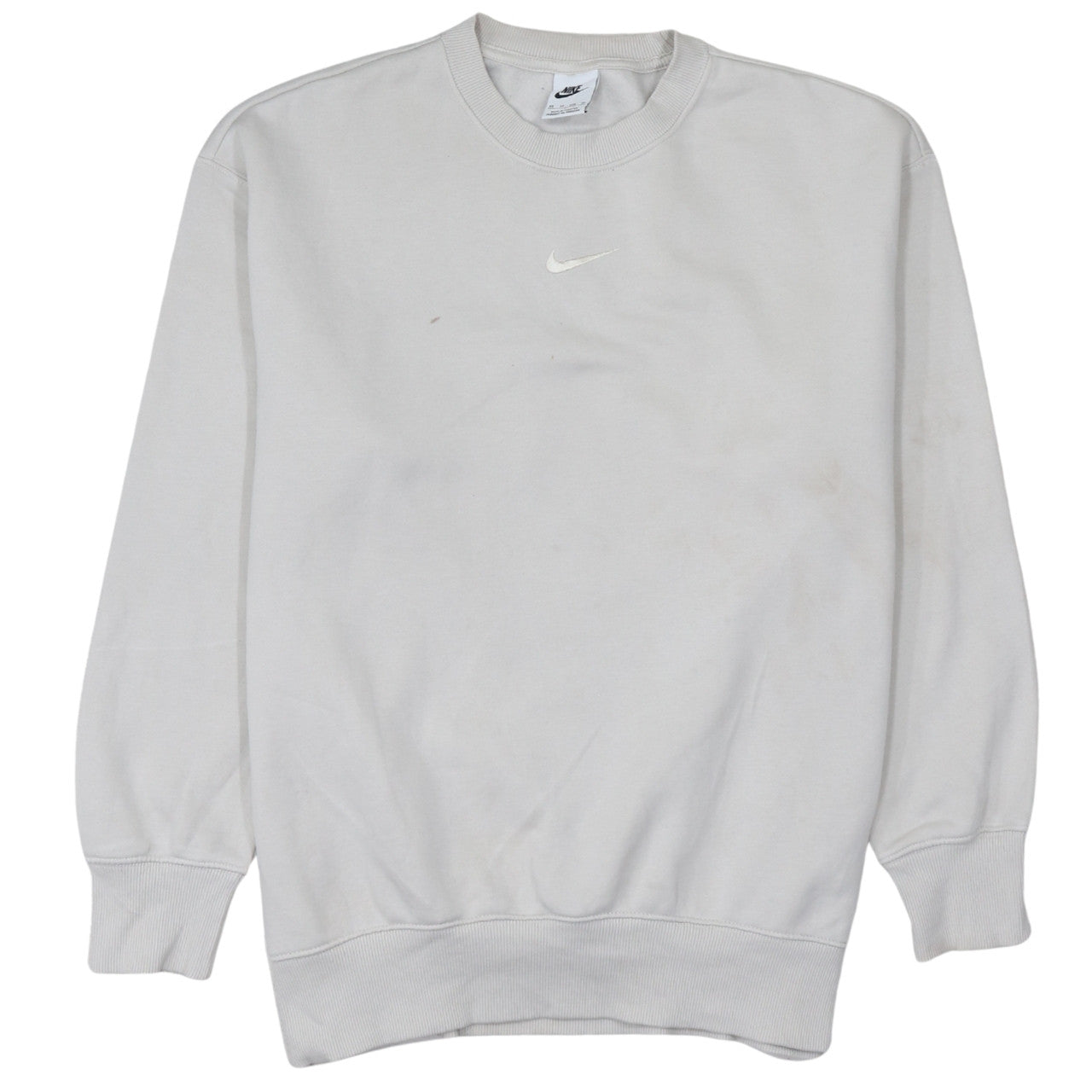 Womens UK Size XS Nike Beige Pullover Sweatshirt