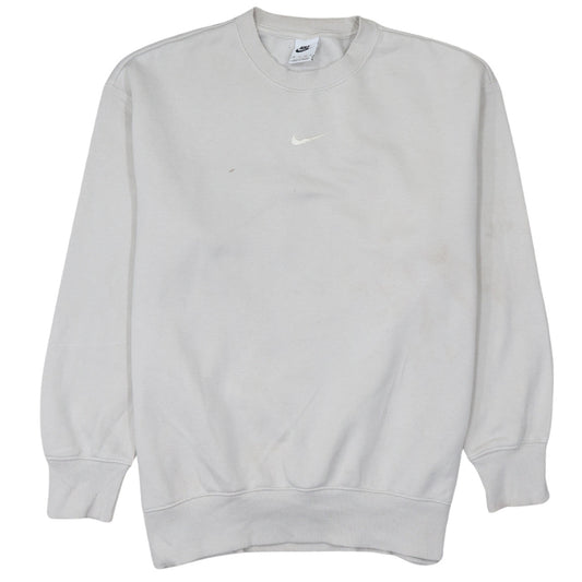 Womens UK Size XS Nike Beige Pullover Sweatshirt