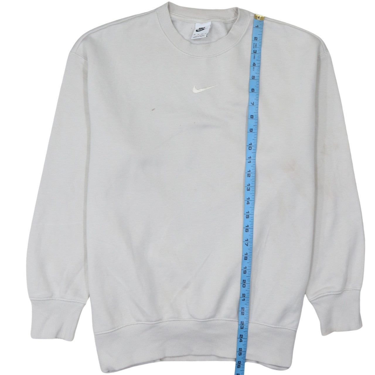 Womens UK Size XS Nike Beige Pullover Sweatshirt
