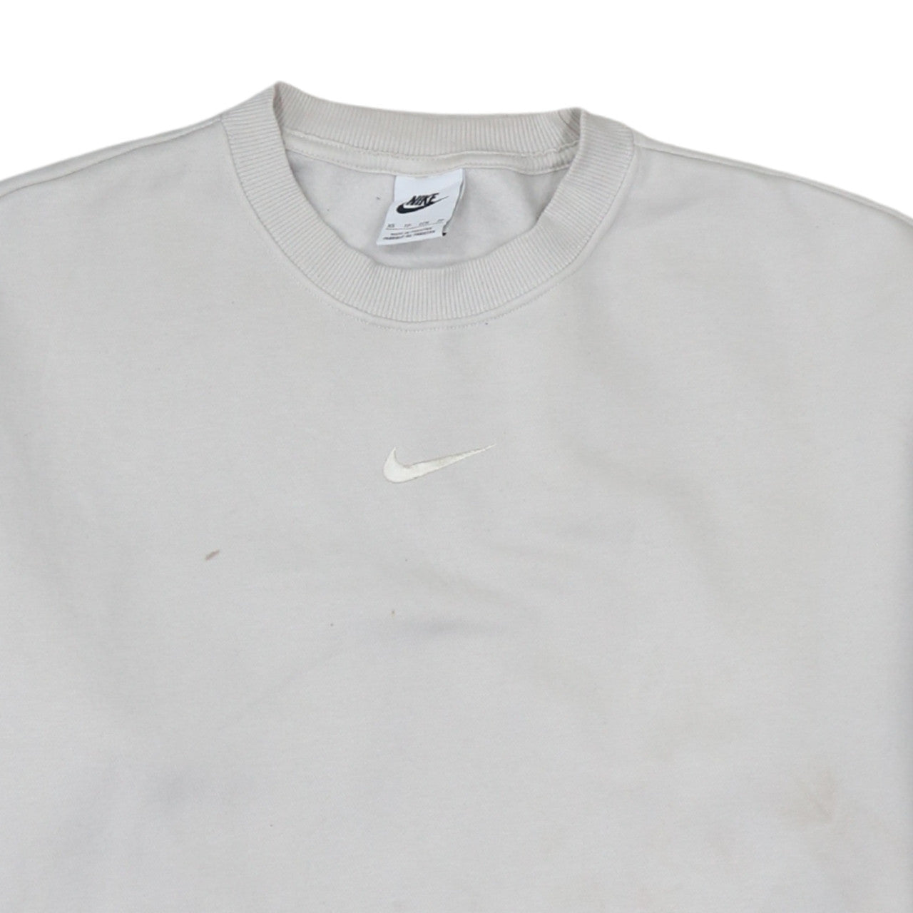 Womens UK Size XS Nike Beige Pullover Sweatshirt