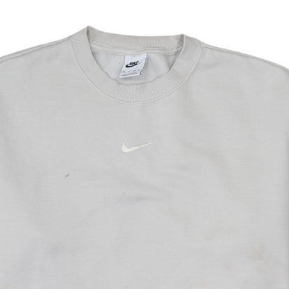 Womens UK Size XS Nike Beige Pullover Sweatshirt
