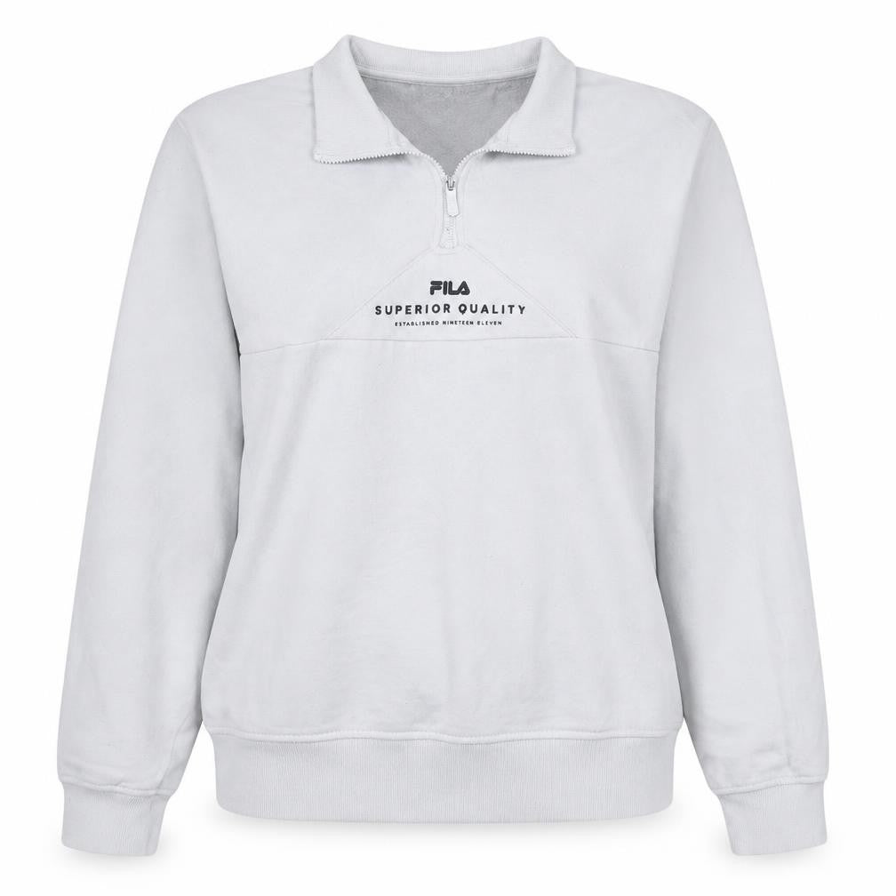 Womens UK Size M FILA White Pullover Sweatshirt