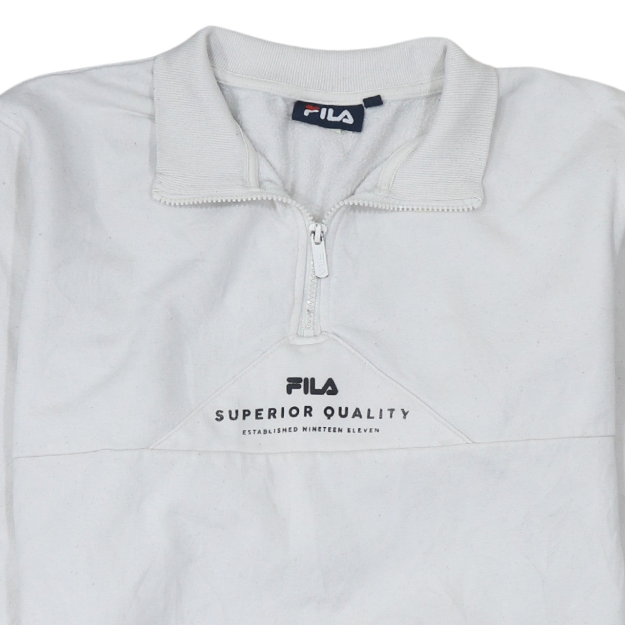 Womens UK Size M FILA White Pullover Sweatshirt