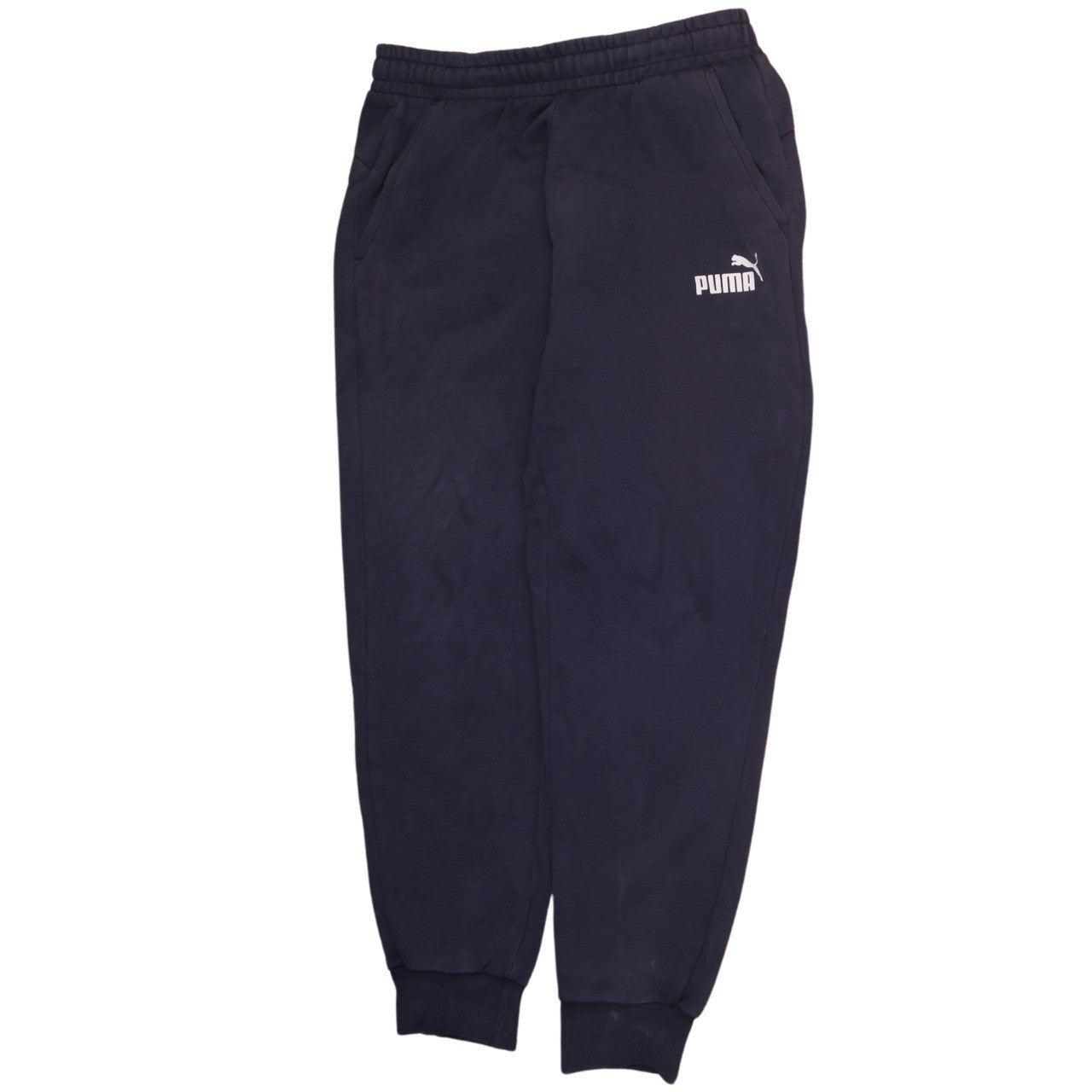 Mens UK Size M PUMA Regular Fit Jogger Blue Trousers