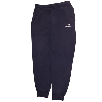 Mens UK Size M PUMA Regular Fit Jogger Blue Trousers