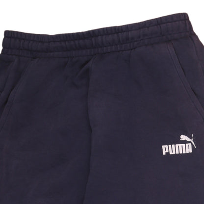 Mens UK Size M PUMA Regular Fit Jogger Blue Trousers