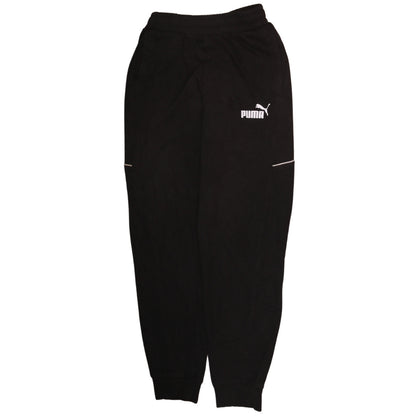 Mens UK Size S PUMA Regular Fit Jogger Black Trousers