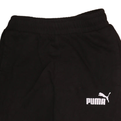 Mens UK Size S PUMA Regular Fit Jogger Black Trousers