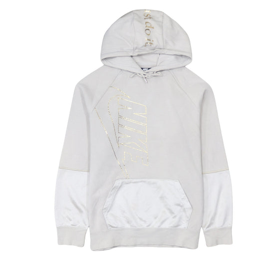 Womens UK Size XS Nike Beige Pullover Hoodie