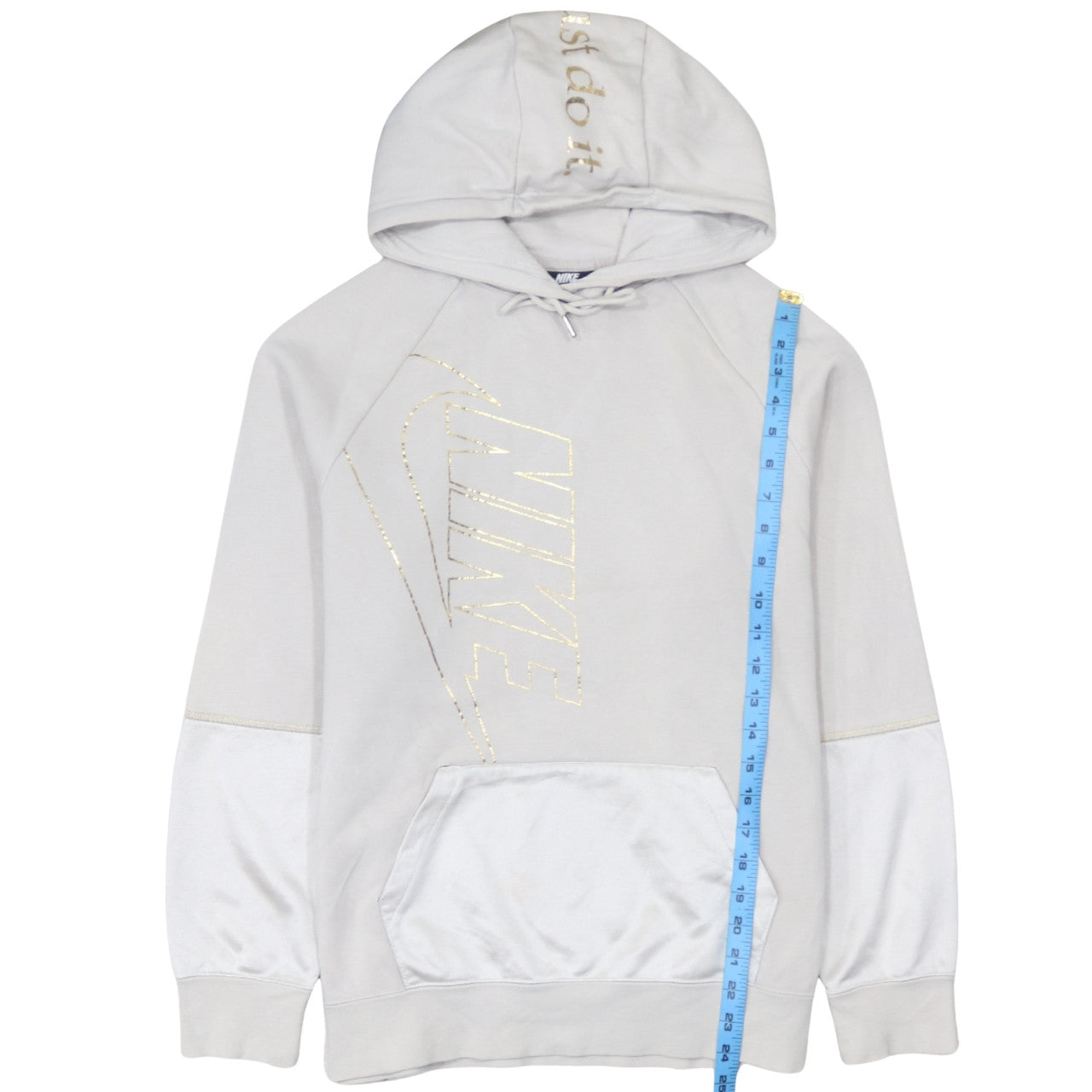 Womens UK Size XS Nike Beige Pullover Hoodie