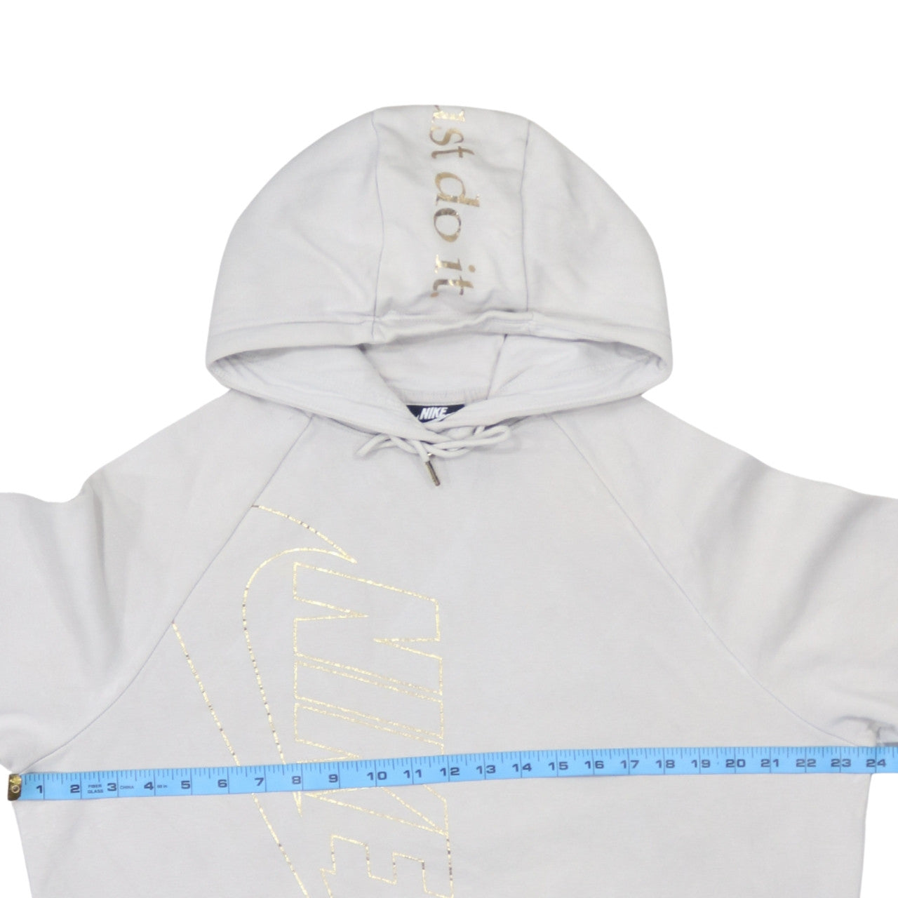 Womens UK Size XS Nike Beige Pullover Hoodie