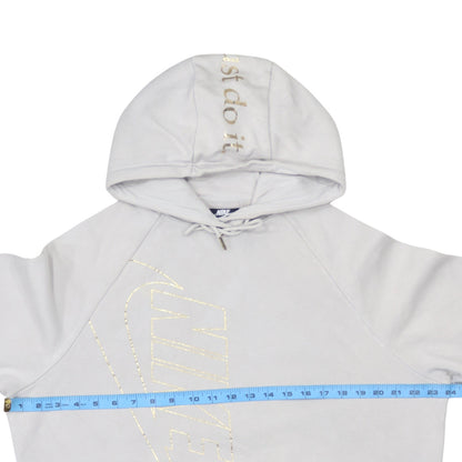 Womens UK Size XS Nike Beige Pullover Hoodie